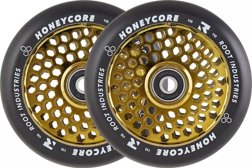 Kółka Root Industries Honeycore Black/Gold 110mm - 2 Pak