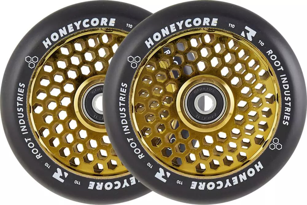 Kółka Root Industries Honeycore Black/Gold 110mm - 2 Pak