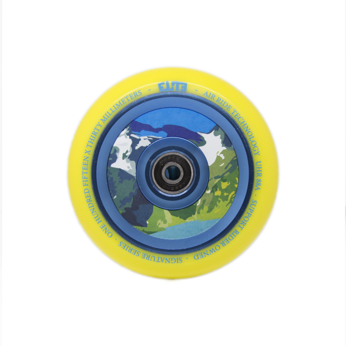 Kółka Elite Air Ride 115mm X 30mm - Yellow&Blue 2-Pak