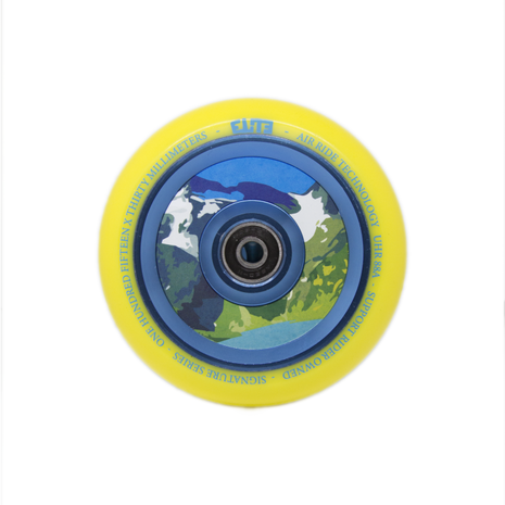 Kółka Elite Air Ride 115mm X 30mm - Yellow&Blue 2-Pak