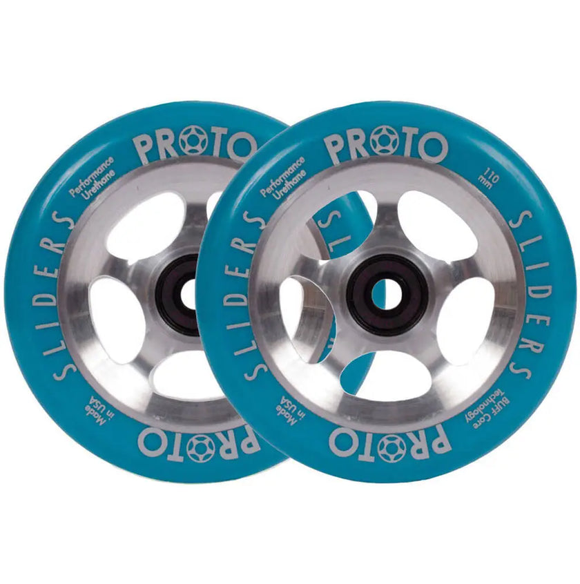 Kółka Proto Sliders Starbright 110mm Blue on Raw - 2 Pak
