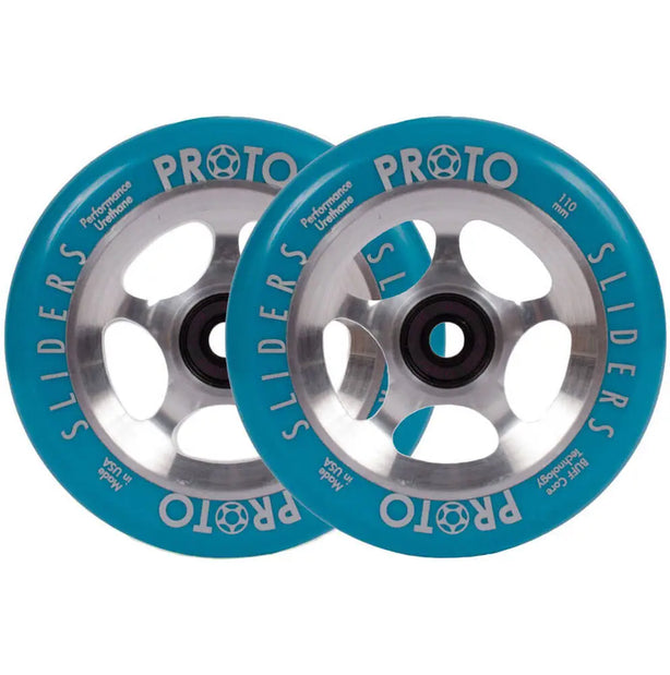 Kółka Proto Sliders Starbright 110mm Blue on Raw - 2 Pak