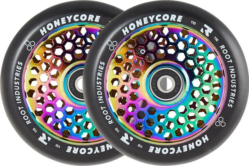 Kółka Root Honeycore Black/Neochrom 110 mm - 2 Pack