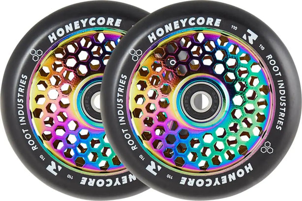 Kółka Root Honeycore Black/Neochrom 110 mm - 2 Pack