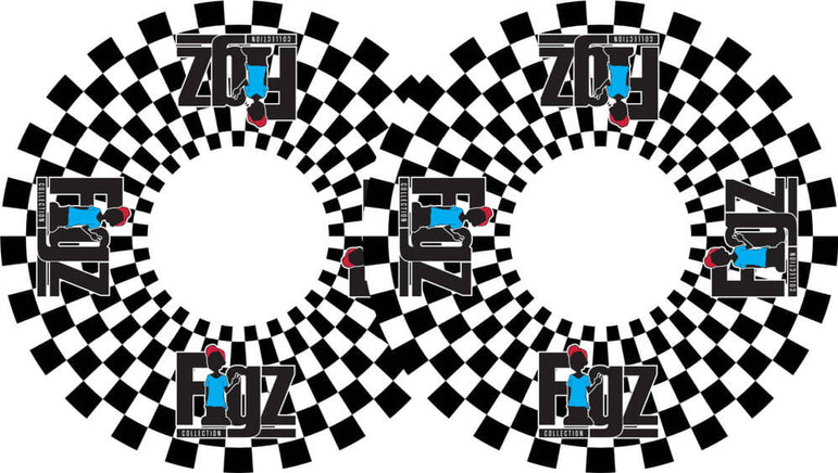 Naklejka Na Kółko Figz Collection Wrapz Checkers 110 mm