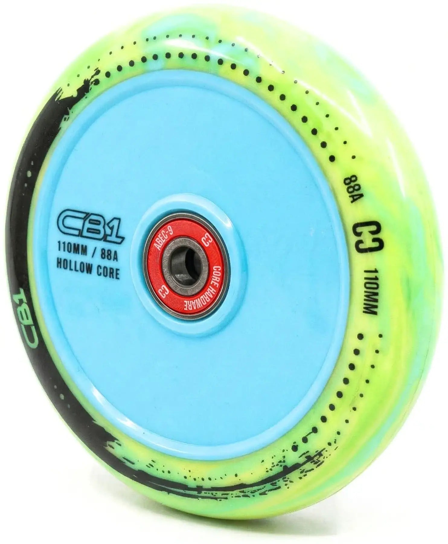 Kółko Core CB1 Hollow Plastic 110mm Green