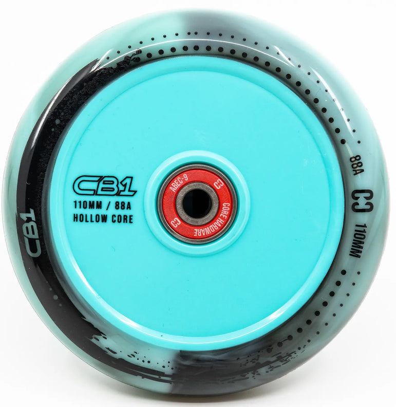 Kółko Core CB1 Hollow Plastic 110mm Black/Teal