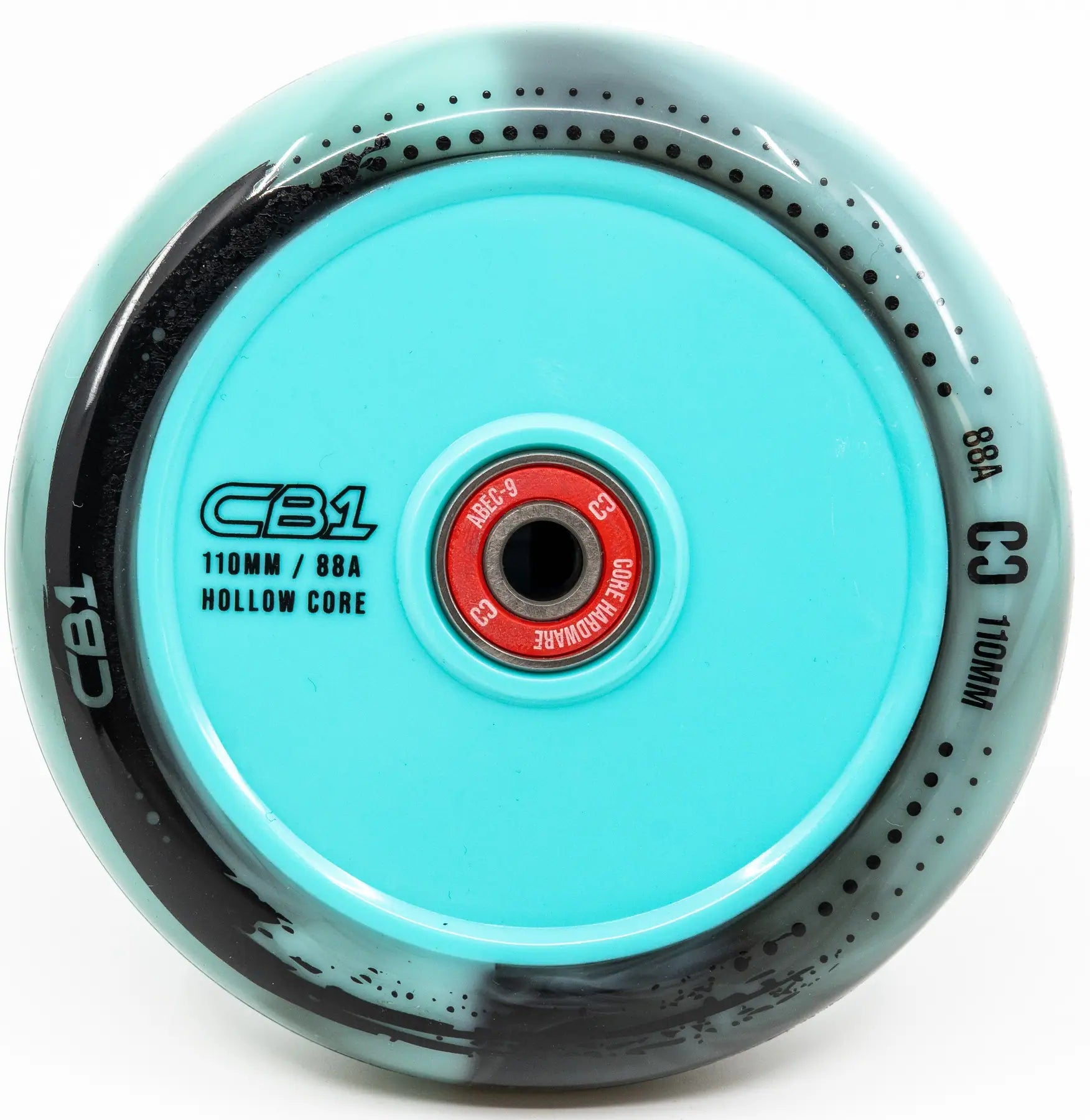 Kółko Core CB1 Hollow Plastic 110mm Black/Teal