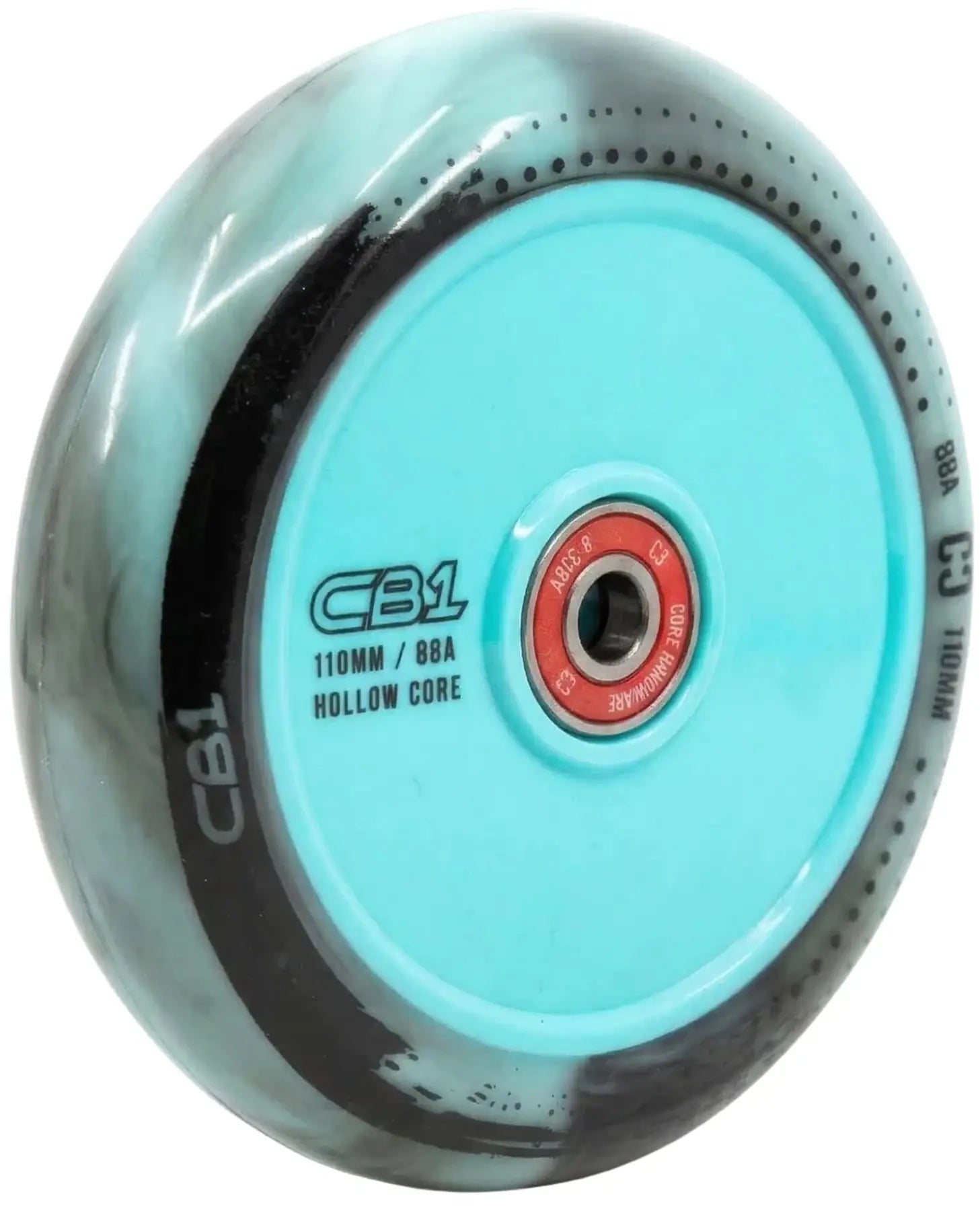 Kółko Core CB1 Hollow Plastic 110mm Black/Teal