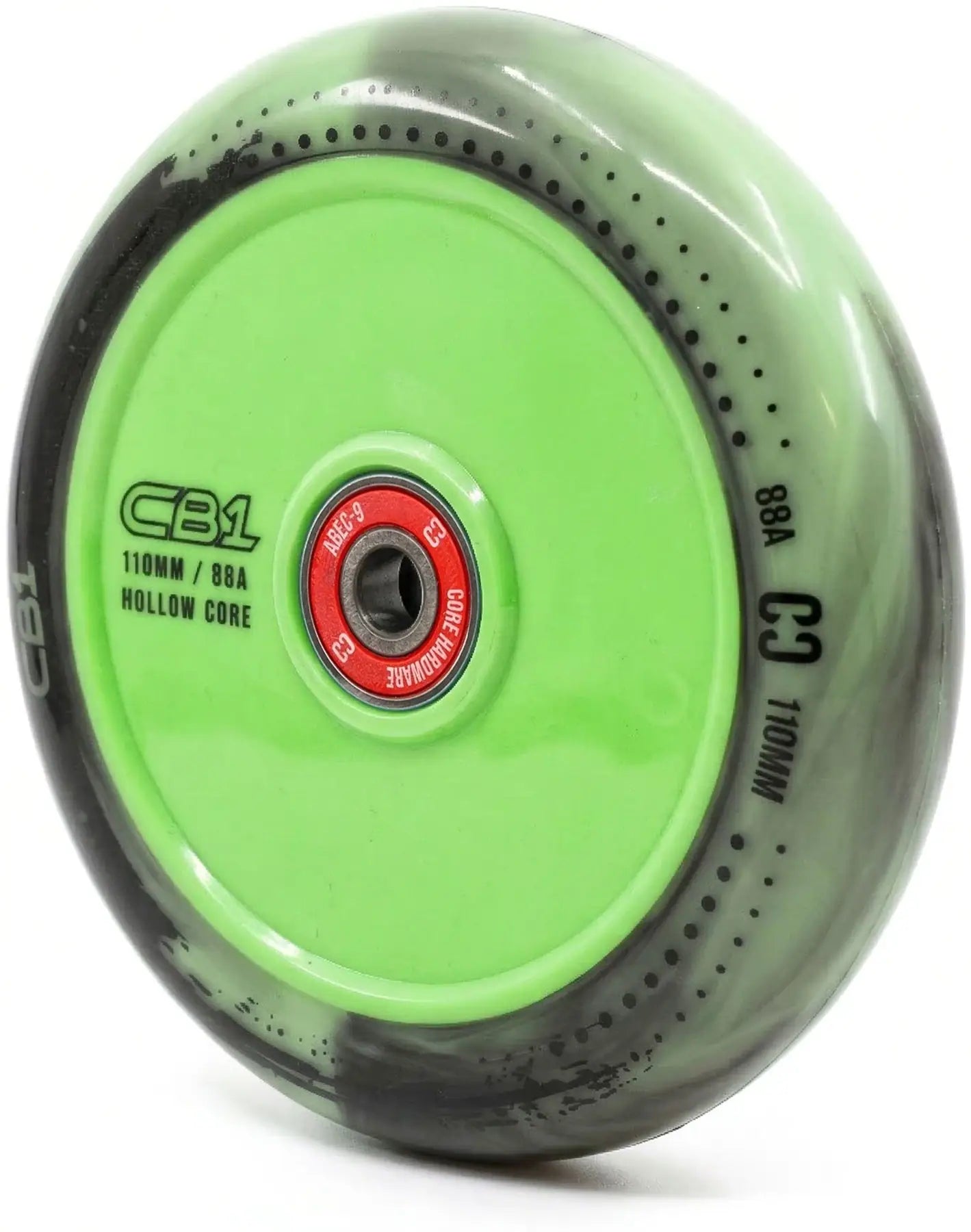 Kółko Core CB1 Hollow Plastic 110mm Black/Green