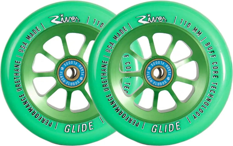 Kółka River Naturals Glide 110mm Emerald - 2 Pak