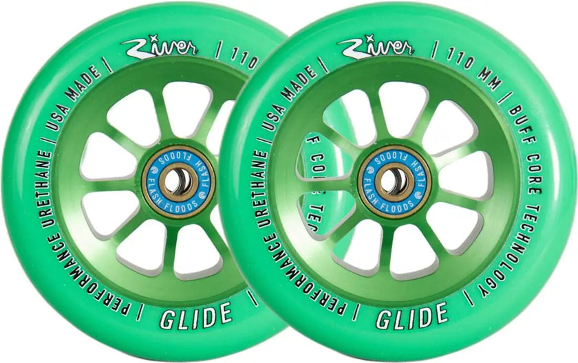 Kółka River Naturals Glide 110mm Emerald - 2 Pak