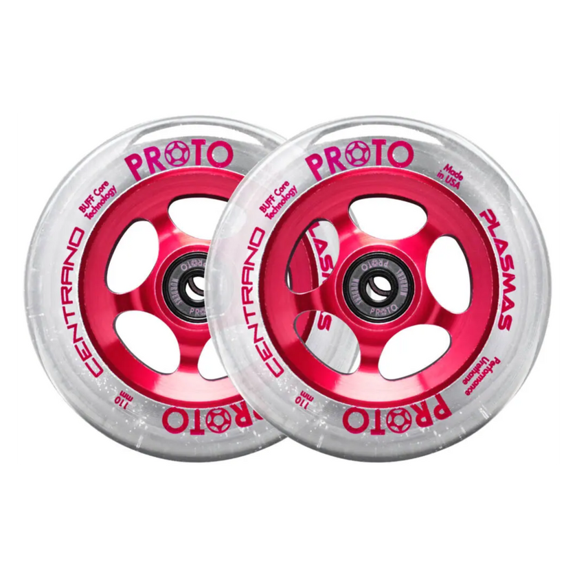 Kółka Proto x Centrano Plasmas 110mm Clear On Red