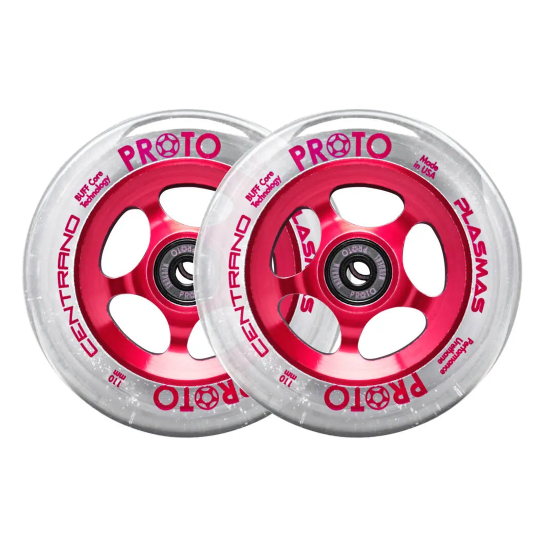 Kółka Proto x Centrano Plasmas 110mm Clear On Red
