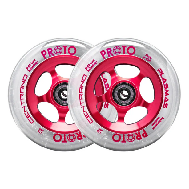 Kółka Proto x Centrano Plasmas 110mm Clear On Red